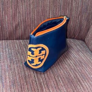 Tory Burch Blue and Orange Pouch